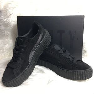 ‼️ SOLD ‼️PUMA Fenty Black Suede Creepers 6.5